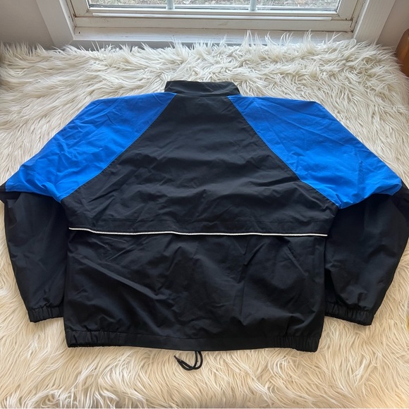 Vintage 90s ASICS Gore Tex Full Zip Windbreaker Jacket Blue Black Retro Size L - Picture 7 of 8